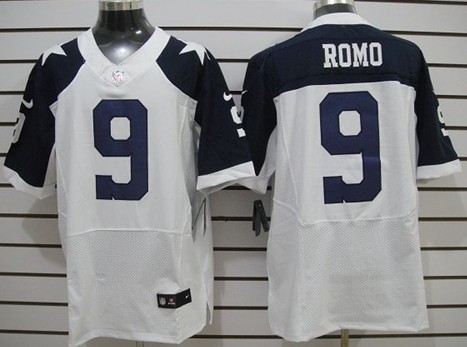 Nike Dallas Cowboys #9 Tony Romo White Thanksgiving Elite Jersey 