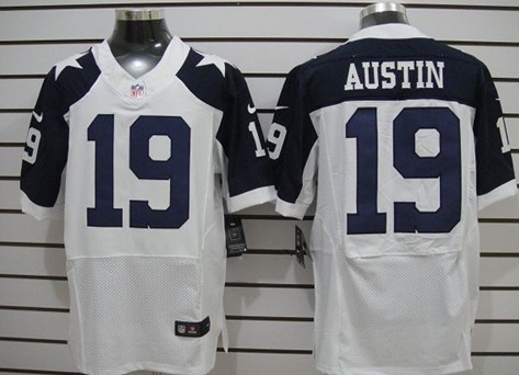 Nike Dallas Cowboys #19 Miles Austin White Thanksgiving Elite Jersey 