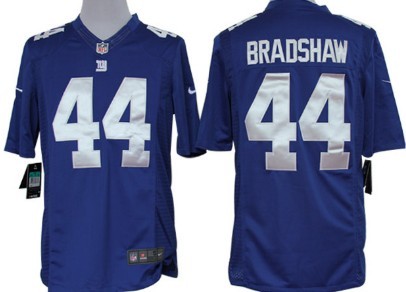 Nike New York Giants #44 Ahmad Bradshaw Blue Limited Jersey 