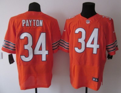 Nike Chicago Bears #34 Walter Payton Orange Elite Jersey