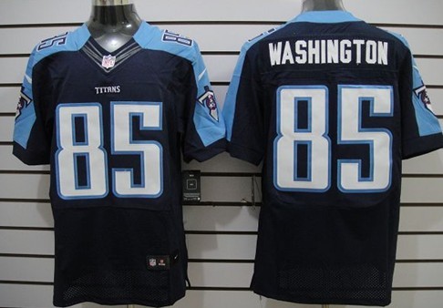 Nike Tennessee Titans #85 Nate Washington Navy Blue Elite Jersey