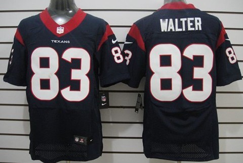 Nike Houston Texans #83 Kevin Walter Blue Elite Jersey 