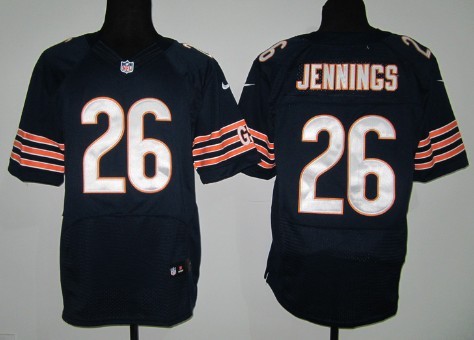 Nike Chicago Bears #26 Tim Jennings Blue Elite Jersey 