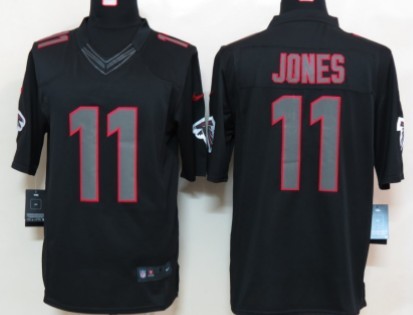 Nike Atlanta Falcons #11 Julio Jones Black Impact Limited Jersey 