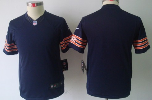 Nike Chicago Bears Blank Blue Limited Kids Jersey 