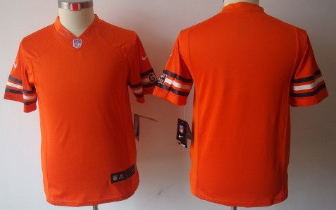 Nike Chicago Bears Blank Orange Limited Kids Jersey 