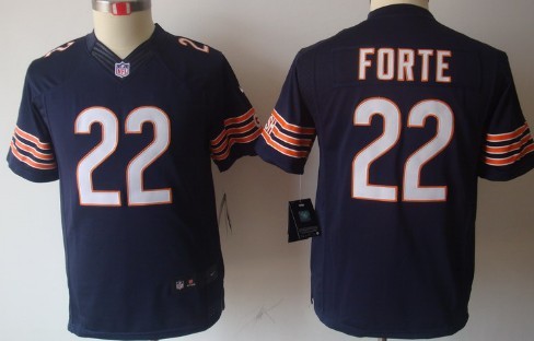 Nike Chicago Bears #22 Matt Forte Blue Limited Kids Jersey 