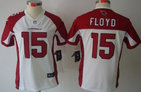 Nike Arizona Cardinals #15 Michael Floyd White Limited Womens Jersey 