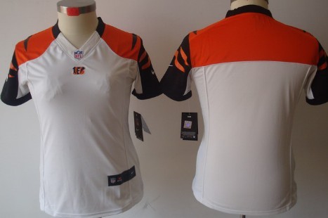 Nike Cincinnati Bengals Blank White Limited Womens Jersey 