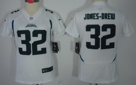 Nike Jacksonville Jaguars #32 Maurice Jones-Drew White Limited Womens Jersey 