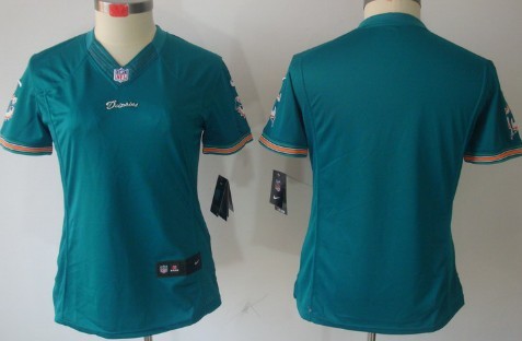 Nike Miami Dolphins Blank Green Limited Womens Jersey 