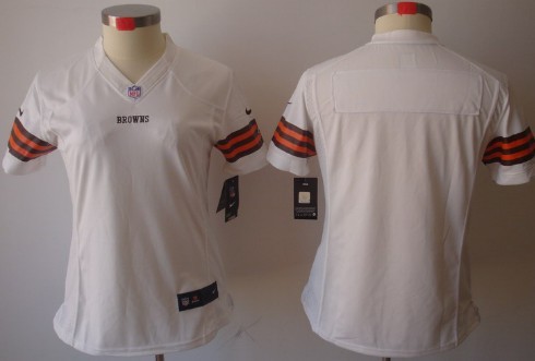 Nike Cleveland Browns Blank White Limited Womens Jersey 