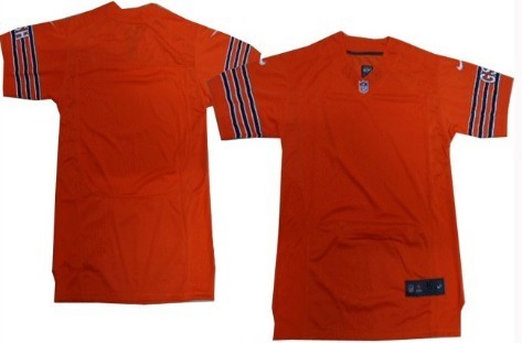 Nike Chicago Bears Blank Orange Elite Jersey 