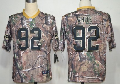 Nike Green Bay Packers #92 Reggie White Realtree Camo Elite Jersey 