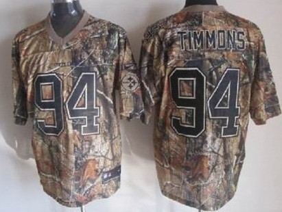 Nike Pittsburgh Steelers #94 Lawrence Timmons Realtree Camo Elite Jersey 