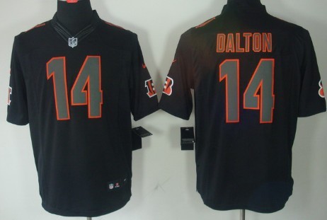 Nike Cincinnati Bengals #14 Andy Dalton Black Impact Limited Jersey 