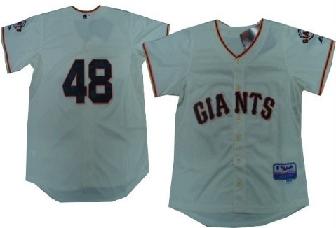 San Francisco Giants #48 Pablo Sandoval Cream Kids Jersey