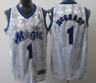 Orlando Magic #1 Tracy McGrady White All-Star Jersey