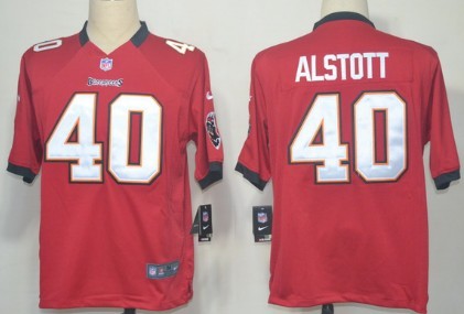 Nike Tampa Bay Buccaneers #40 Mike Alstott Red Game Jersey 