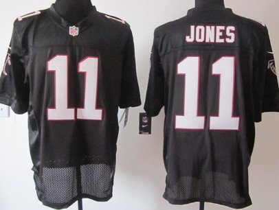 Nike Atlanta Falcons #11 Julio Jones Black Elite Jersey 