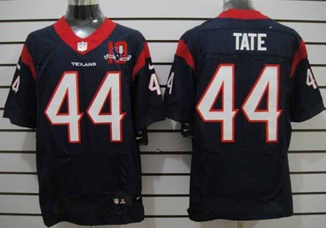 Nike Houston Texans #44 Ben Tate Blue Elite Jersey 