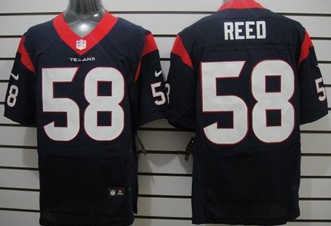 Nike Houston Texans #58 Brooks Reed Blue Elite Jersey 