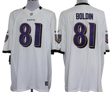 Nike Baltimore Ravens #81 Anquan Boldin White Limited Jersey 