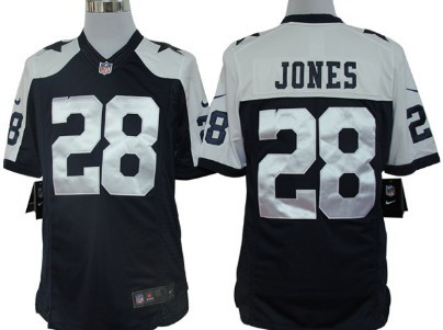 Nike Dallas Cowboys #28 Felix Jones Blue Thanksgiving Limited Jersey 