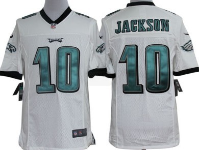 Nike Philadelphia Eagles #10 DeSean Jackson White Limited Jersey 