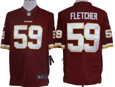 Nike Washington Redskins #59 London Fletcher Red Limited Jersey 