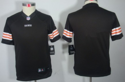 Nike Cleveland Browns Blank Brown Limited Kids Jersey 