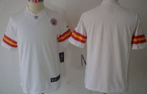 Nike Kansas City Chiefs Blank White Limited Kids Jersey