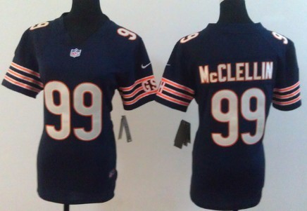 Nike Chicago Bears #99 Shea Mcclellin Blue Game Womens Jersey 