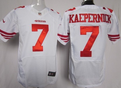 Nike San Francisco 49ers #7 Colin Kaepernick White Elite Jersey