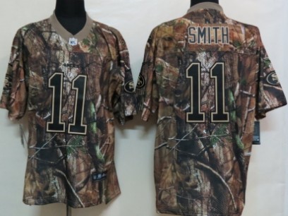 Nike San Francisco 49ers #11 Alex Smith Realtree Camo Elite Jersey 