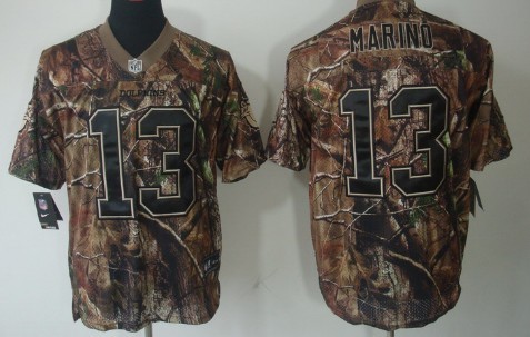 Nike Miami Dolphins #13 Dan Marino Realtree Camo Elite Jersey