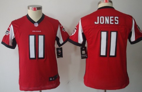 Nike Atlanta Falcons #11 Julio Jones Red Limited Kids Jersey