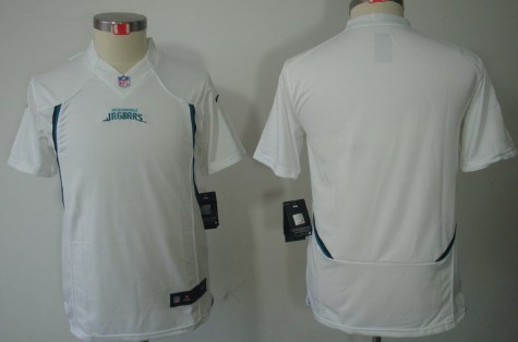 Nike Jacksonville Jaguars Blank White Limited Kids Jersey 