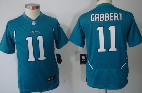 Nike Jacksonville Jaguars #11 Blaine Gabbert Green Limited Kids Jersey