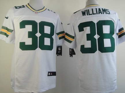 Nike Green Bay Packers #38 Tramon Williams White Game Kids Jersey 