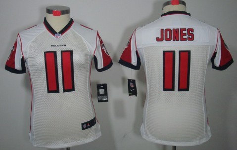 Nike Atlanta Falcons #11 Julio Jones White Limited Womens Jersey 