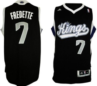 Sacramento Kings #7 Jimmer Fredette Revolution 30 Swingman Black Jersey 