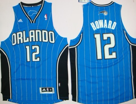 Orlando Magic #12 Dwight Howard Revolution 30 Swingman Blue Jersey