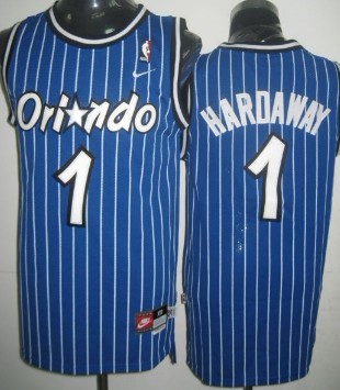 Orlando Magic #1 Penny Hardaway Blue Swingman Throwback Jersey