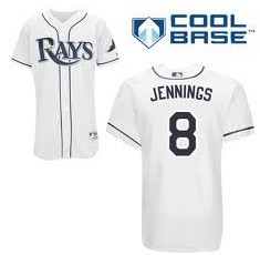 Tampa Bay Rays #8 Desmond Jennings White Jersey 