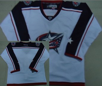 Columbus Blue Jackets Blank White Jersey 