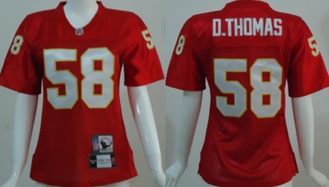 Kansas City Chiefs # Derrick Thomas Red Throwback Womens Jersey