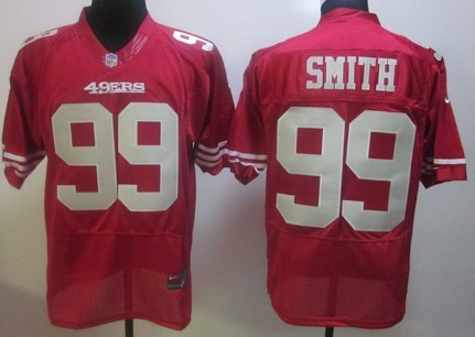 Nike San Francisco 49ers #99 Aldon Smith Red Elite Jersey 