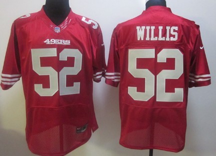 Nike San Francisco 49ers #52 Patrick Willis Red Elite Jersey 