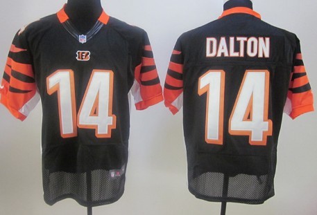 Nike Cincinnati Bengals #14 Andy Dalton Black Elite Jersey